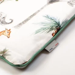 Oreiller plat réversible en coton Safari