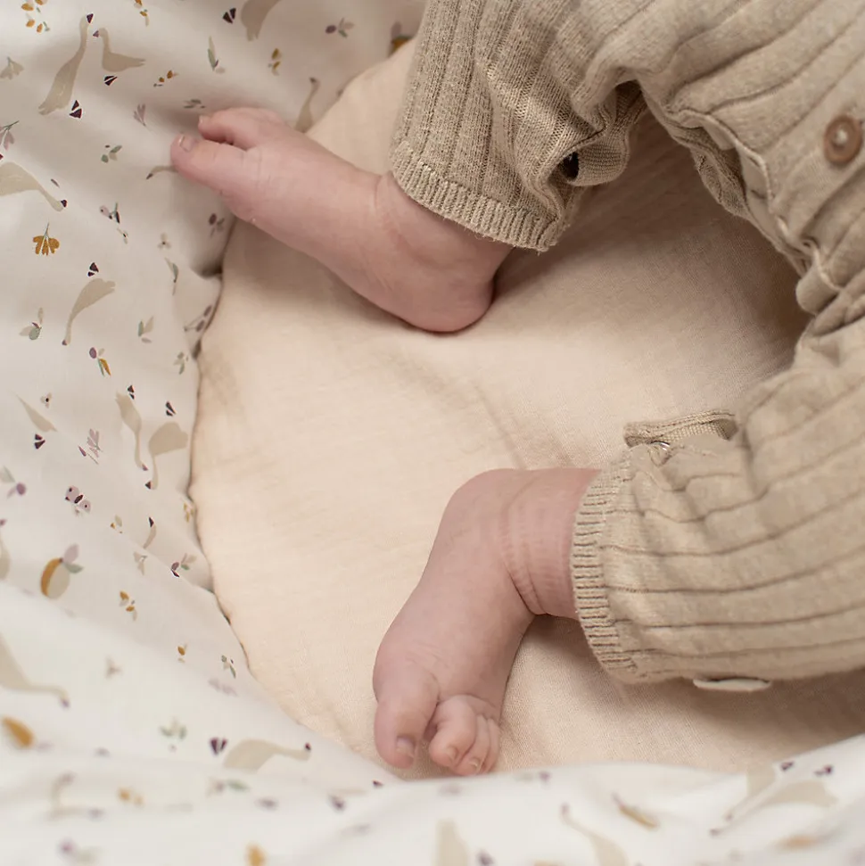 Oreiller plat réversible en coton Sidonia