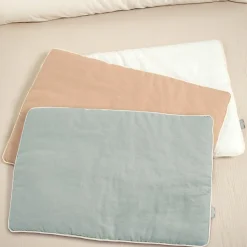 Oreiller plat réversible en lin lavé