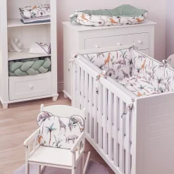 Oreiller plat réversible en coton Safari