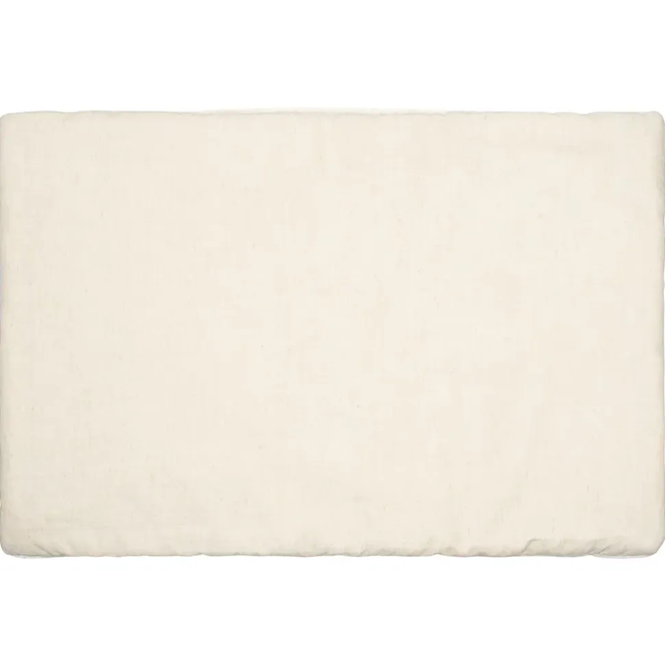 Oreiller plat réversible en lin lavé