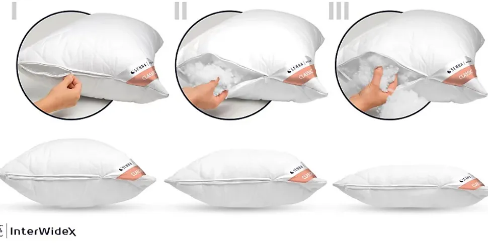 Oreiller 60x60 CLASSIC COMFORT Senna Home Blanc