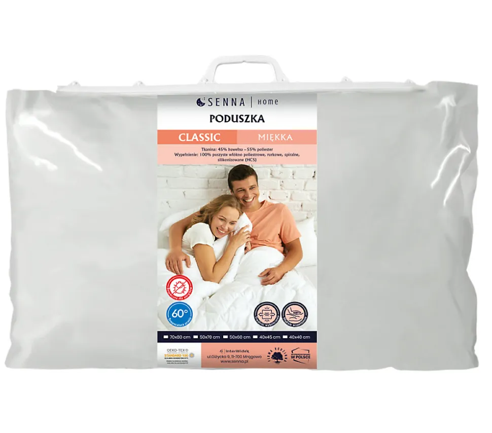 Oreiller 50x70 CLASSIC DOUX Senna Home Blanc