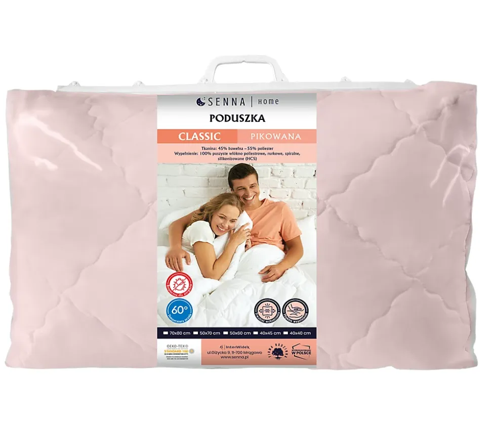 Oreiller 50x70 CLASSIC QUILTED Senna Home Rose