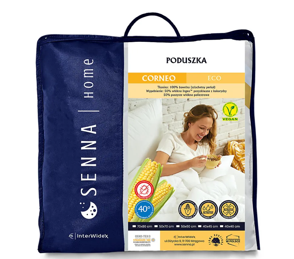 Oreiller 40x40 CORNEO ECO 250g Senna Home