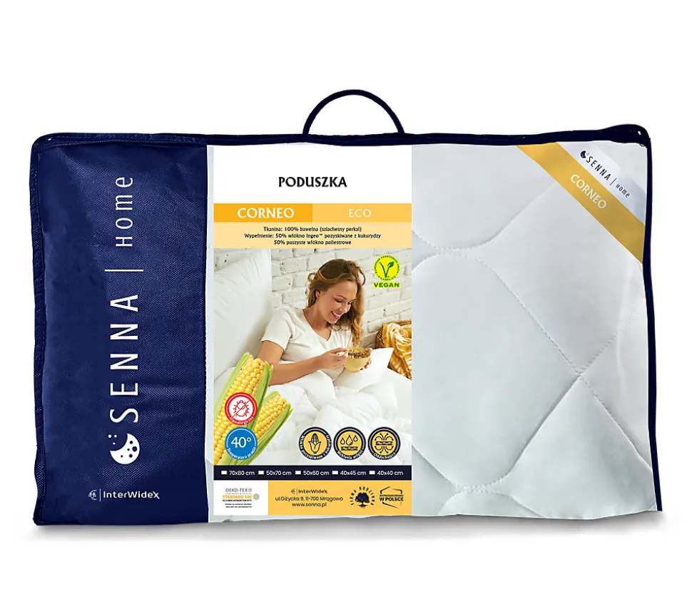 Oreiller 50x60 CORNEO ECO 600g Senna Home