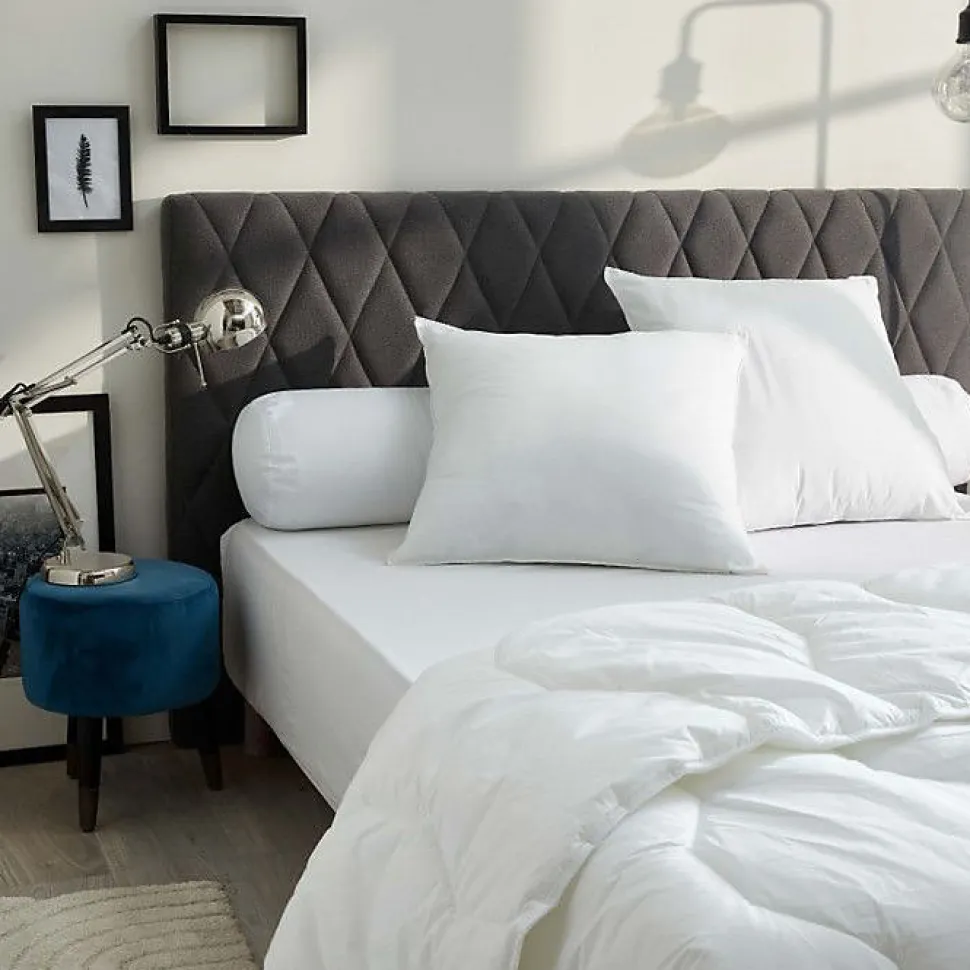 Oreillers Blanrêve Lot de 2 60 x 60 cm Blanc polycoton recyclé