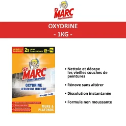 Oxydrine lessivage intensif murs & plafonds St Marc professionnel 1kg