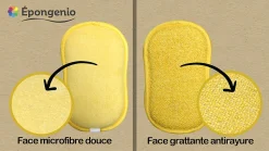 Pack 5 éponges double faces lavables Epongenio Best of TV multicolore