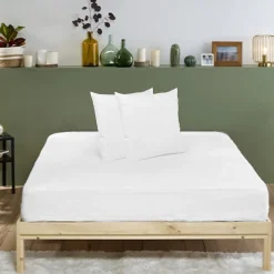 Pack ANTI-PUNAISES DE LIT Protège-matelas 140x190cm + 2 Protège oreillers 63x63cm imperméables