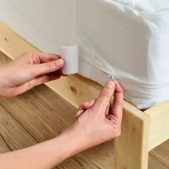 Pack ANTI-PUNAISES DE LIT Protège-matelas 160x200cm + 2 Protège oreillers 63x63cm imperméables