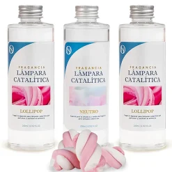 Pack économique 3 parfums pour lampe catalytique : 2 parfums Lollipop + nettoyant neutre