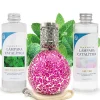 Pack économique Lampe Catalytique Mosaïque Fuchsia + Parfum Mountain Mint (500 ml) + Nettoyant Neutre (200 ml) + Mèche de Rechange