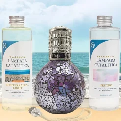 Pack économique Lampe Catalytique Mosaïque de minuit + Mediterranean Light (500 ml) + Nettoyant Neutre (200 ml) + Mèche Rechange
