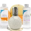 Pack économique Lampe Catalytique Mosaïque Blanc + Parfum Waikiki Melon (200 ml) + Nettoyant Neutre (200 ml) + Mèche de Rechange