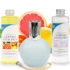 Pack économique Lampe Catalytique Bleu Gris Mat + Parfum Winter Citrus (500 ml) + Nettoyant Neutre (200 ml) + Mèche de Rechange