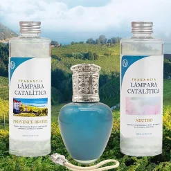 Pack économique Lampe Catalytique Aqua Marina + Parfum Provence Breeze (500 ml) + Nettoyant Neutre (200 ml) + Mèche de Rechange