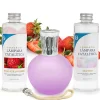 Pack économique Lampe Catalytique Fuchsia Mat + Parfum Wild Strawberry (200 ml) + Nettoyant Neutre (200 ml) + Mèche de Rechange