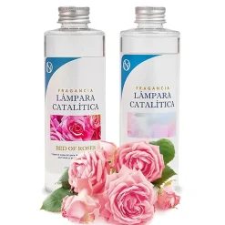 Pack économique Lampe Catalytique Aqua Marina + Parfum Bed of Roses (500 ml) + Nettoyant Neutre (200 ml) + Mèche de Rechange
