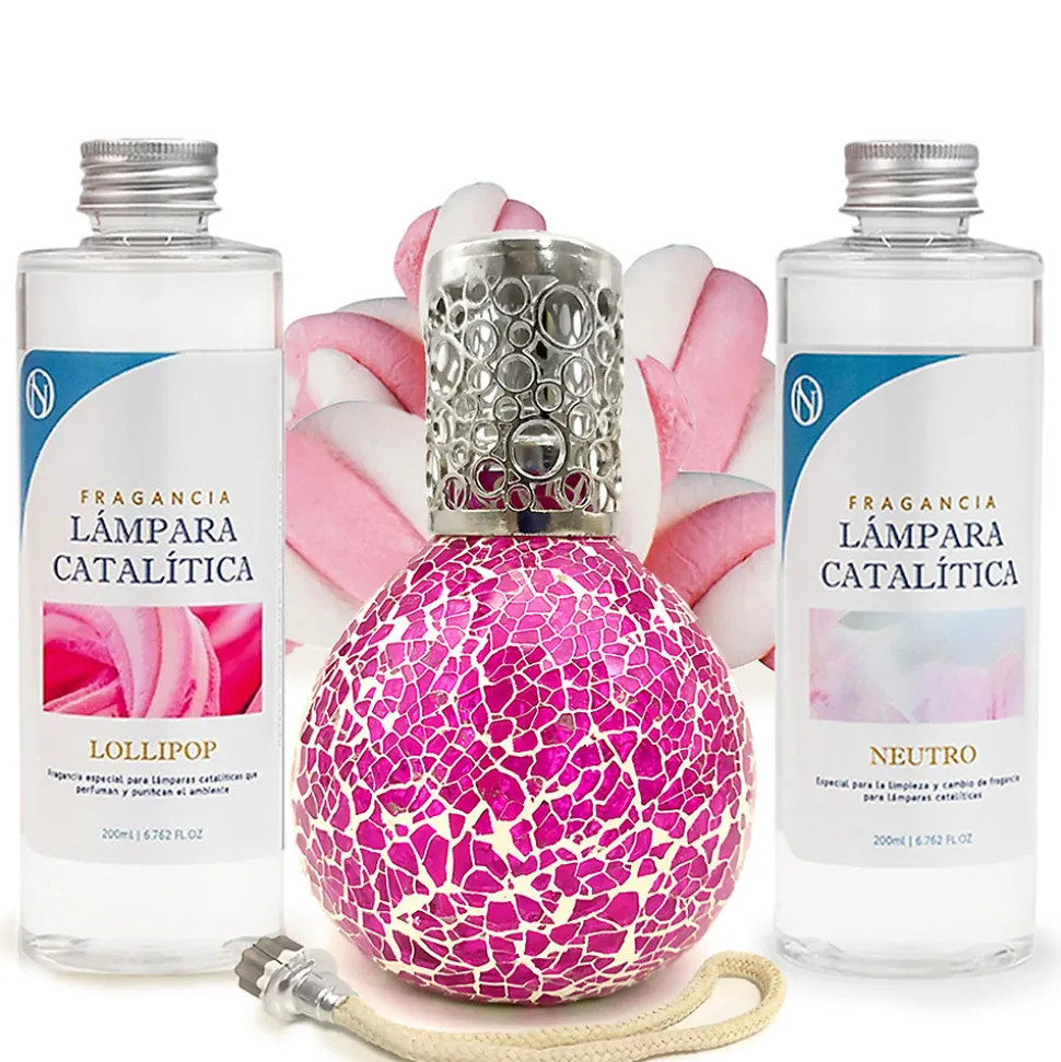 Pack économique Mosaïque Fuchsia + Parfum Lollipop (500 ml) + Nettoyant neutre (200 ml) + Mèche de rechange