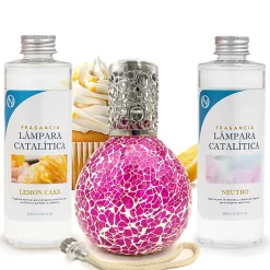 Pack économique Mosaïque Fuchsia + Parfum Lemon Cake (500 ml) + Nettoyant neutre (200 ml) + Mèche de rechange
