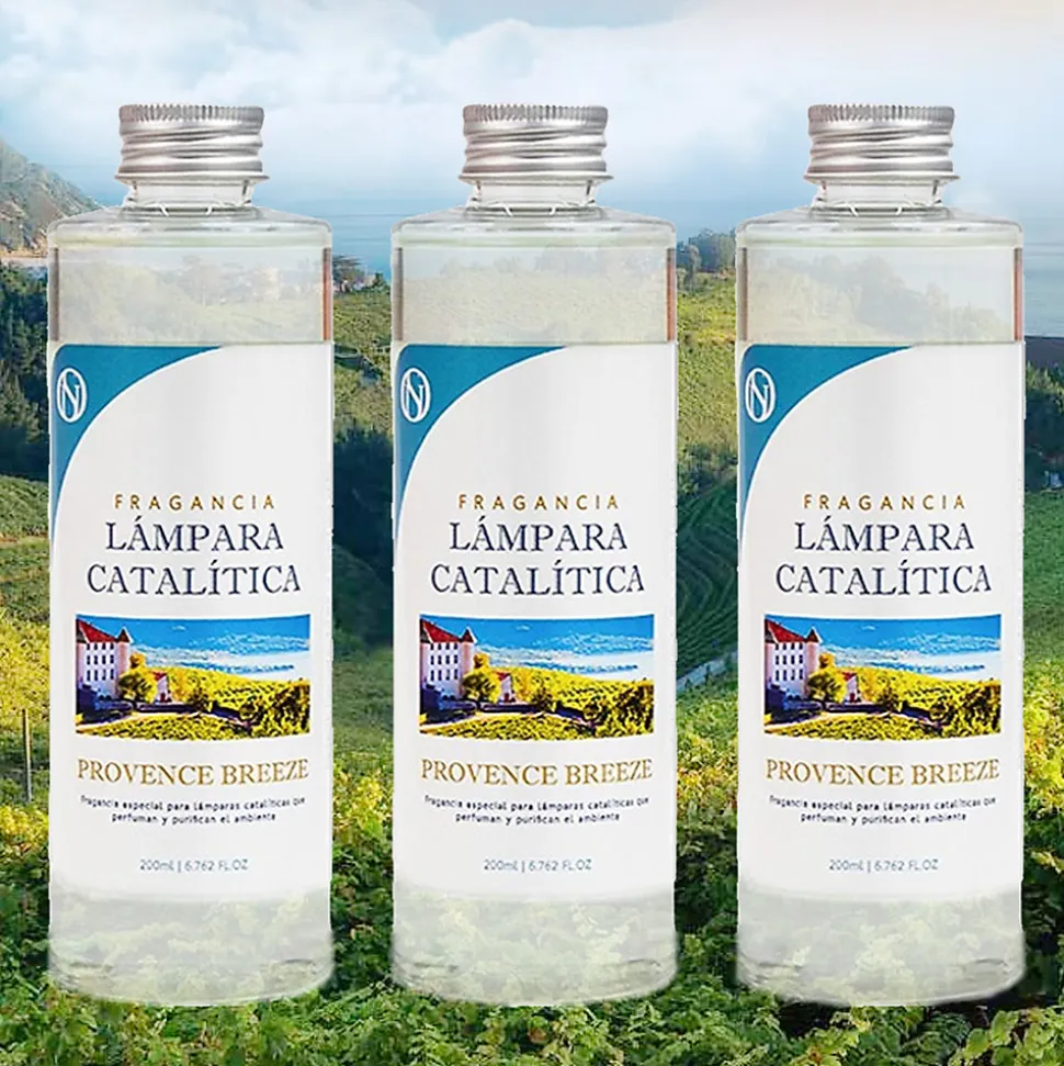 Pack économique 3x Parfum pour lampe catalytique 500 ml : Arôme Provence Breeze - Profitez plus longtemps de votre parfum préféré