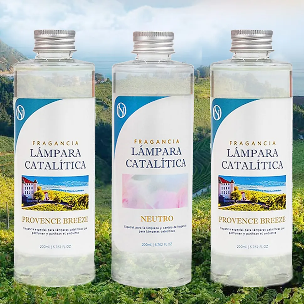 Pack économique 3x Parfums pour lampe catalytique 200 ml : 2 arômes de Provence Breeze + nettoyant neutre