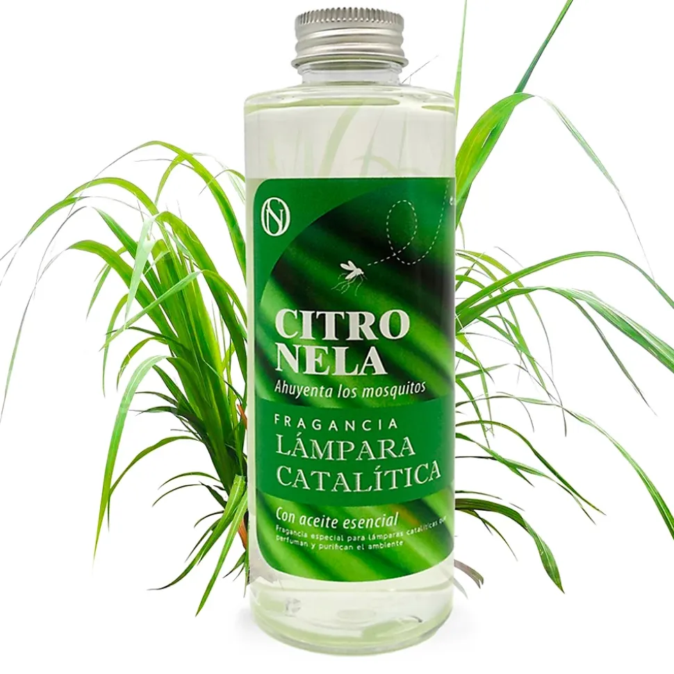 Pack économique 3x Parfums pour lampe catalytique 200 ml : Arôme Citronnelle - Profitez plus longtemps de votre parfum préféré