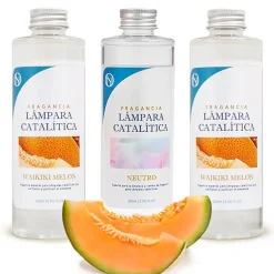 Pack économique 3x Parfums pour lampe catalytique 200 ml : 2 arôme Waikiki Melon + nettoyant neutre
