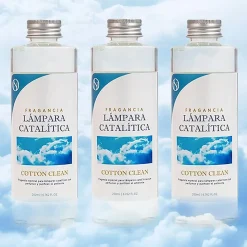 Pack économique 3x Parfums pour lampe catalytique 200 ml : Arôme Cotton Clean - Profitez plus longtemps de votre parfum préféré