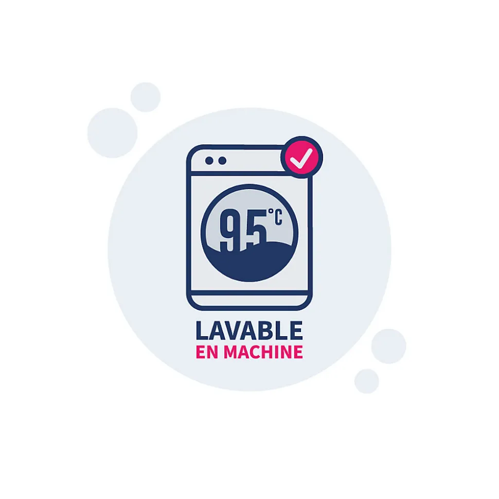 Pack Couette chaude 220x240cm + 2 Oreillers moelleux 60x60cm LAVABLE A 95 C