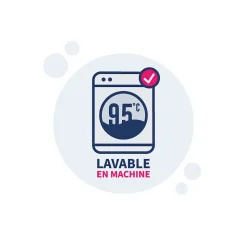 Pack Couette chaude 240x260cm + 2 Oreillers moelleux 60x60cm LAVABLE A 95 C