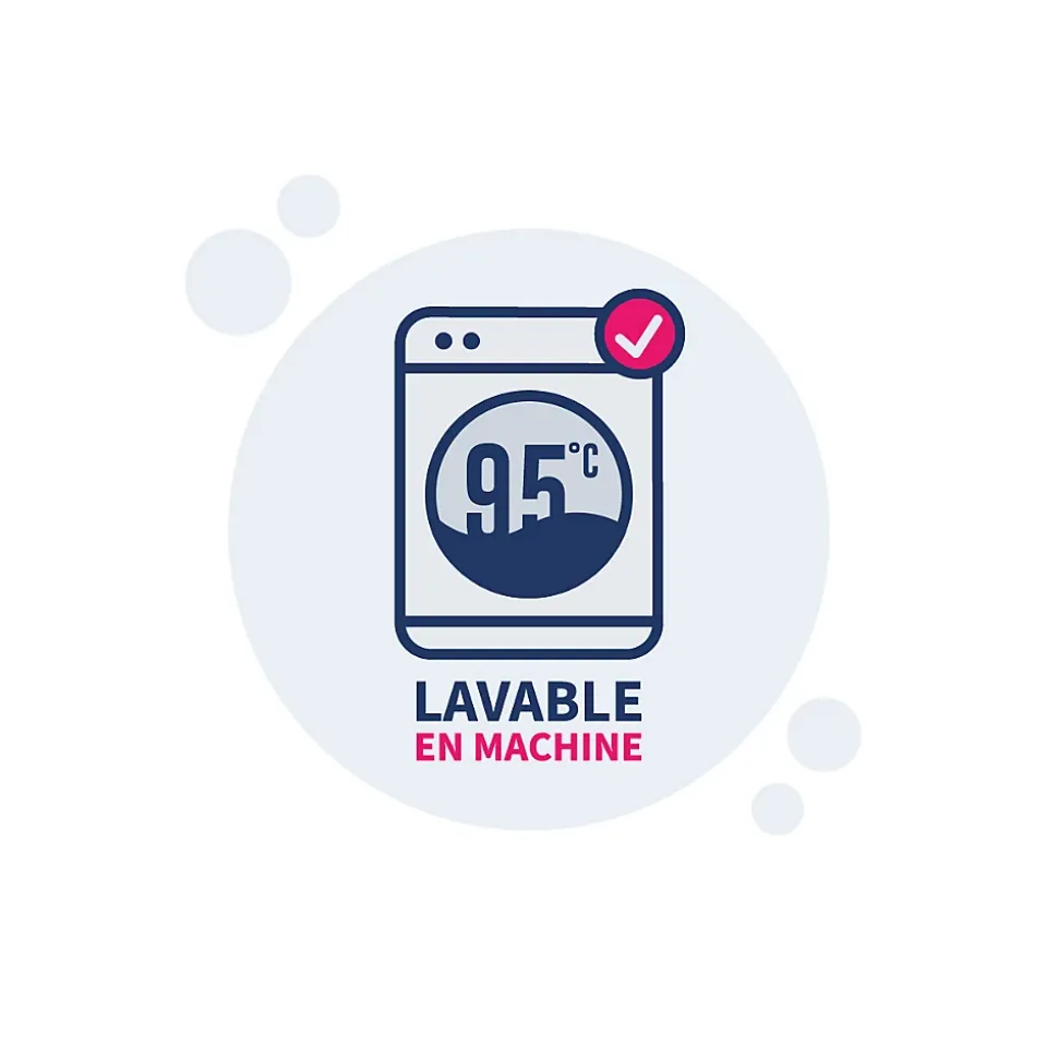 Pack Couette chaude 240x260cm + 2 Oreillers moelleux 60x60cm LAVABLE A 95 C