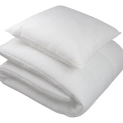 Pack couette 140x200 cm + 1 oreiller 60x60 cm + 1 Protege oreiller 60x60 cm - garnissage 100% Polyester - 350g/m² - blanc - DODO