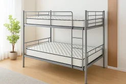 Pack de 2 Matelas Mousse 90x200 New York, Ferme, Réversible, Côté Été/hiver, H15 Cm