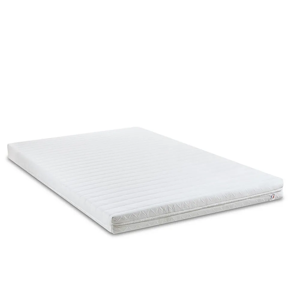 Pack Egio 160x200 cm Matelas Mousse + Sommier Bois + Accessoires