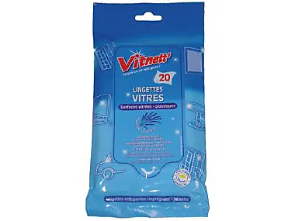 Pack lingettes lave-vitres jetables Vitnett
