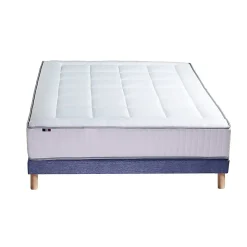 Pack matelas ressort 7 zones sommier oreiller couette 160x200