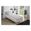 Pack pret a dormir MALIN - Matelas + sommier 90 x 190 + couette + oreiller DEKO DREAM