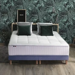 Pack ressort 7 zones mémoire forme sommier couette oreiller 180x200