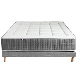 Pack ressort 7 zones sommier couette oreiller 140x190