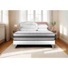 Pack sommier kit matelas Ressorts ensachés et mémoire de forme avec couette et oreillers