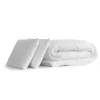Pack sommier kit matelas Mémoire de forme avec couette et oreillers