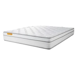 Pack sommier kit matelas Ressorts ensachés et mémoire de forme avec couette et oreillers
