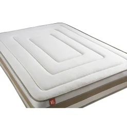 Pack sommier kit matelas Ressorts ensachés et mémoire de forme avec couette et oreillers