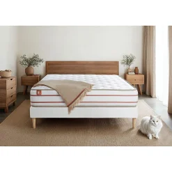 Pack sommier kit matelas Mémoire de forme avec couette et oreillers