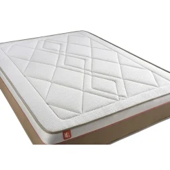 Pack sommier tapissier matelas Ressorts ensachés et mémoire de forme avec couette et oreillers