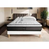 Pack sommier tapissier matelas Ressorts ensachés et mémoire de forme avec couette et oreillers