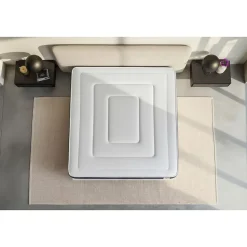 Pack sommier tapissier matelas Ressorts ensachés et mémoire de forme avec couette et oreillers