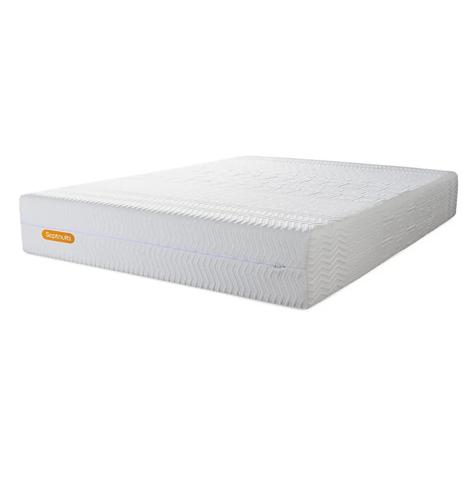 Pack sommier tapissier matelas Mémoire de forme avec couette et oreillers